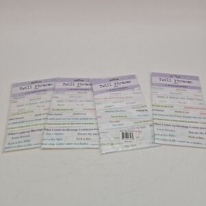 Colorbok Twill Phrases Baby3-42" Themed Twill Ribbons 4 Packs‎